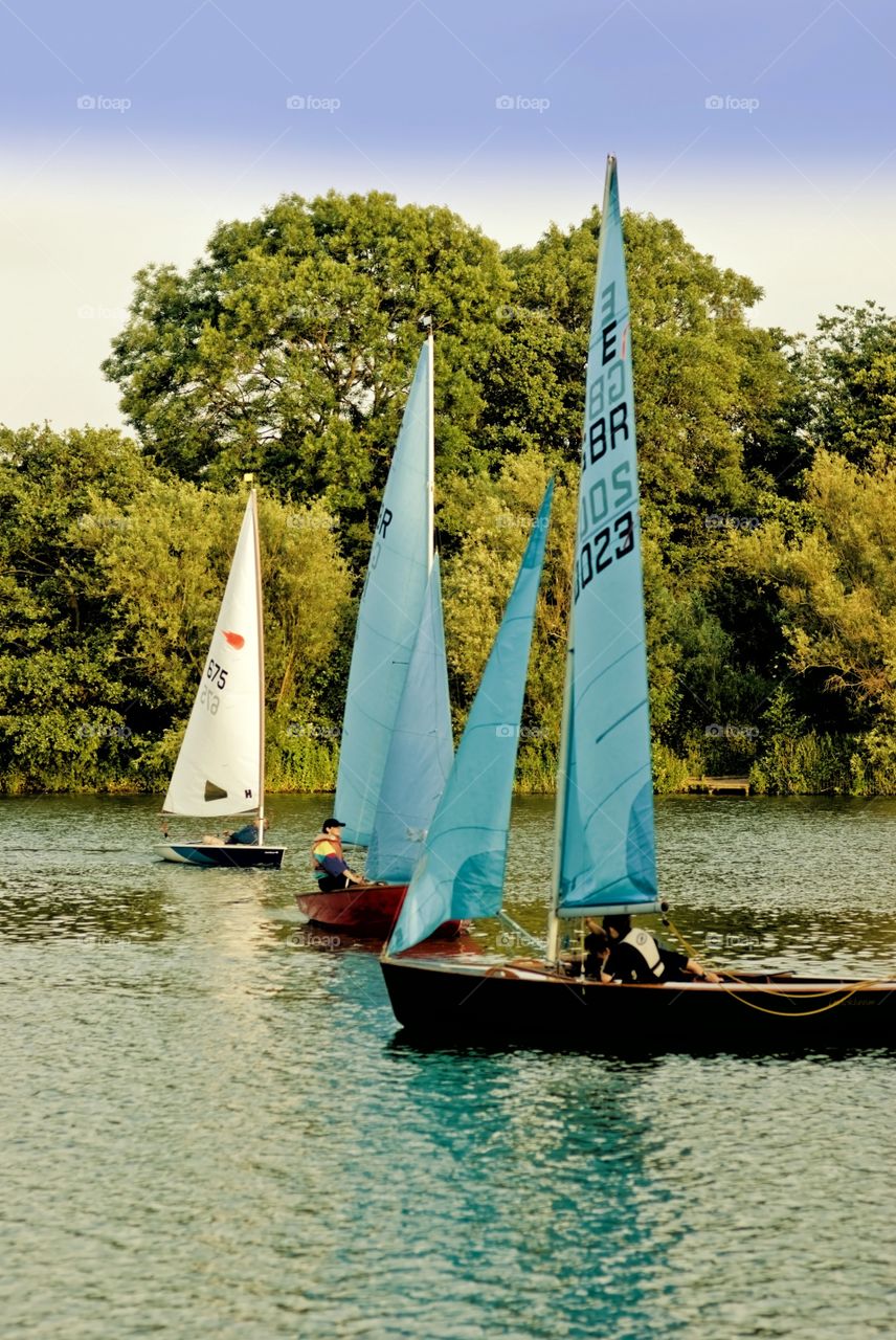 Sailing. Boat