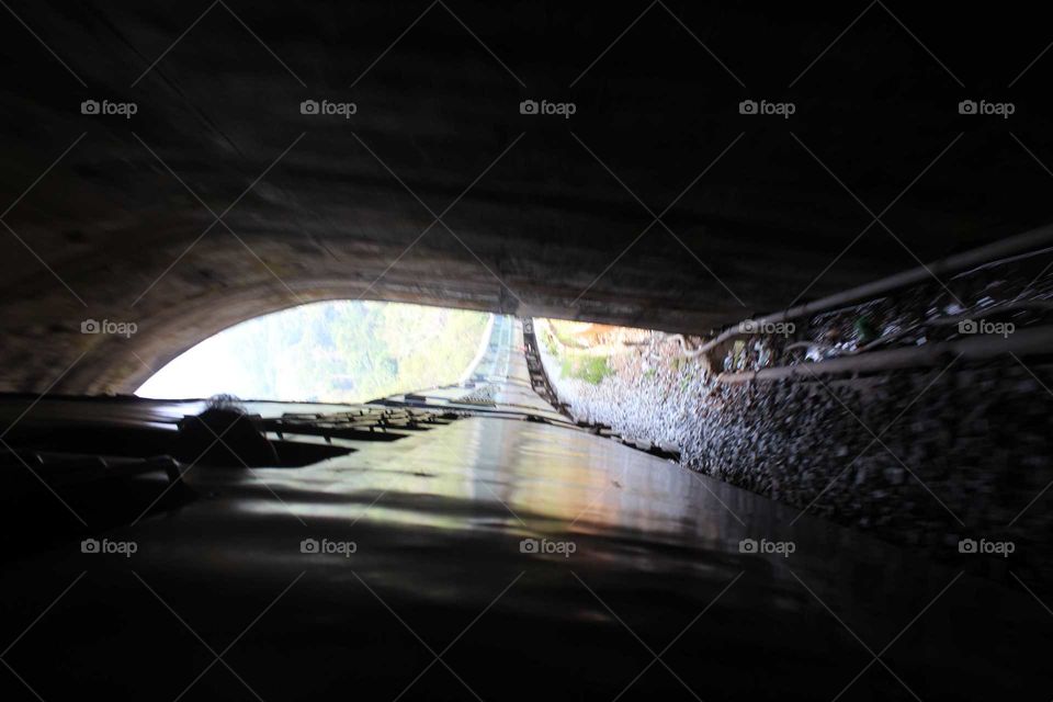 train in tunnel
