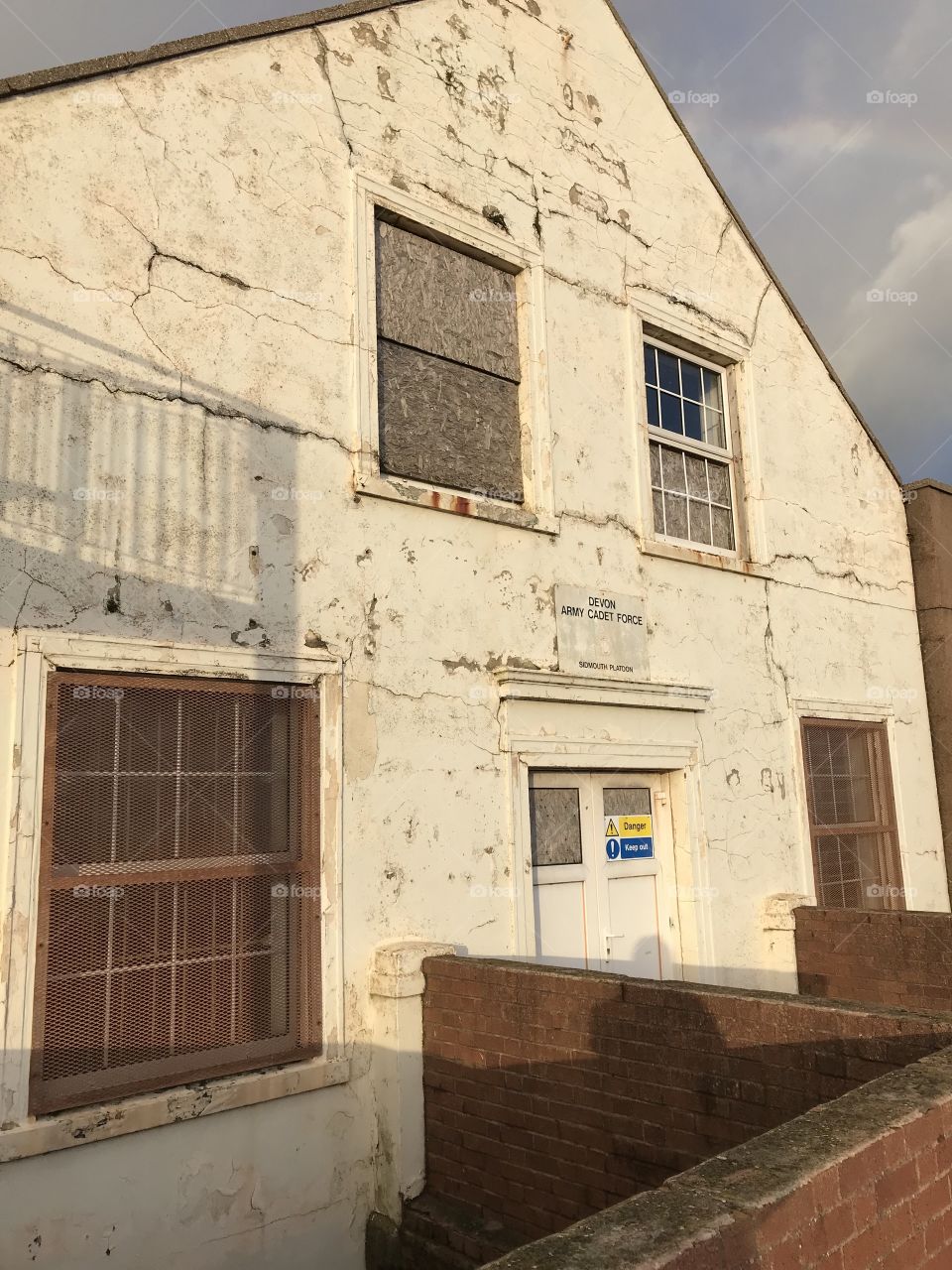 Seaside derelict building ruining the ambience of a lovely East Devon seaside resort.