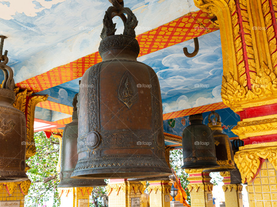 Hanging Bells at Buddhist Wat