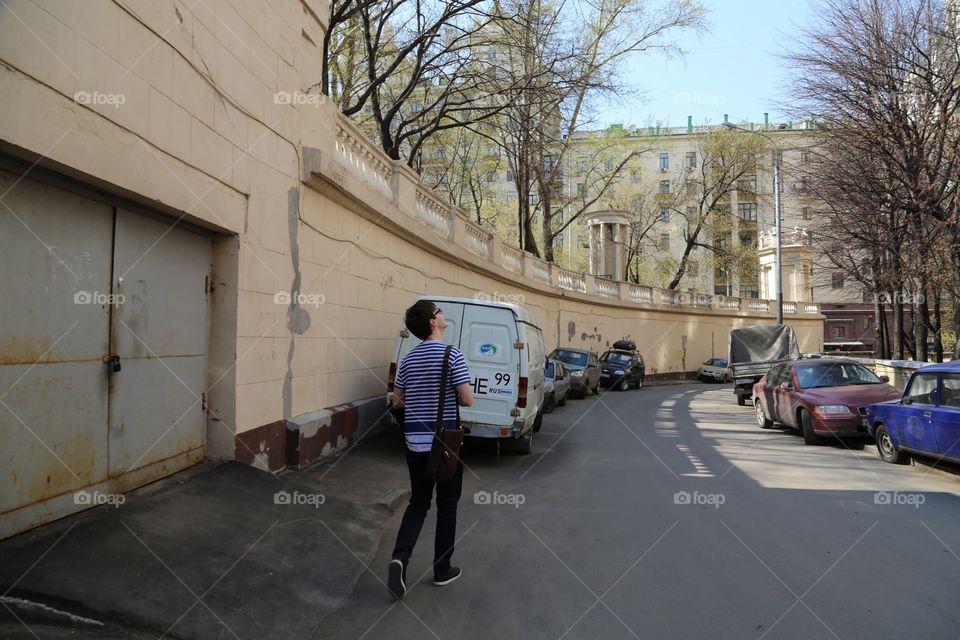 Walk in Moscow, Russia 