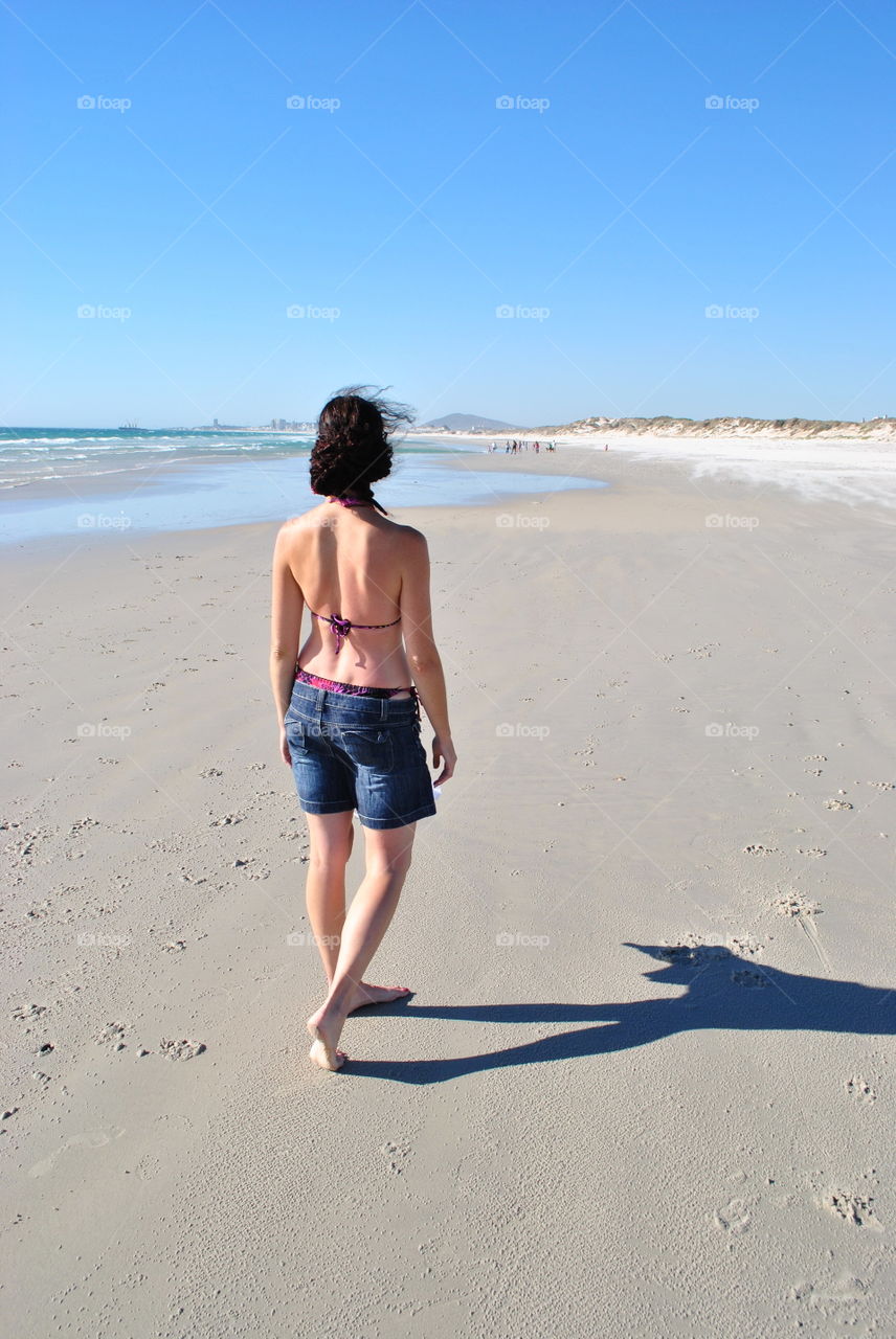 a walk on the beach