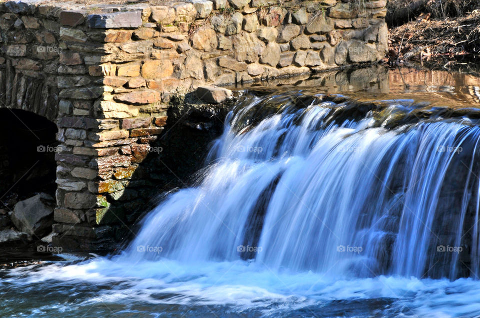 spring wall waterfall creek by sgkraus