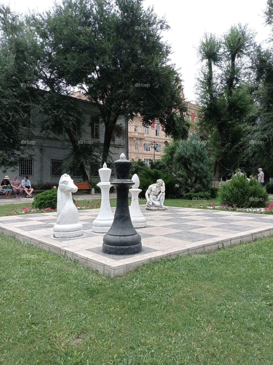 Street chess board