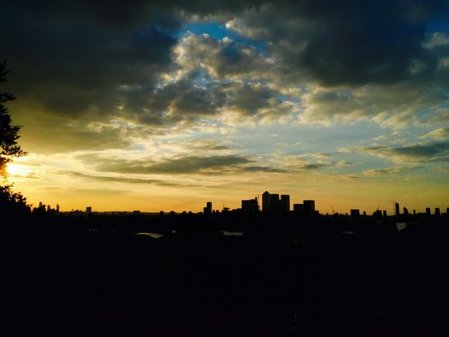 Sunset in Greenwich, London 