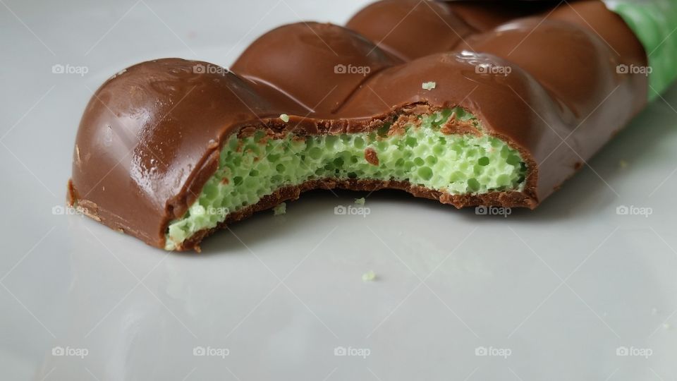 chocolate /mint bar. holiday in london