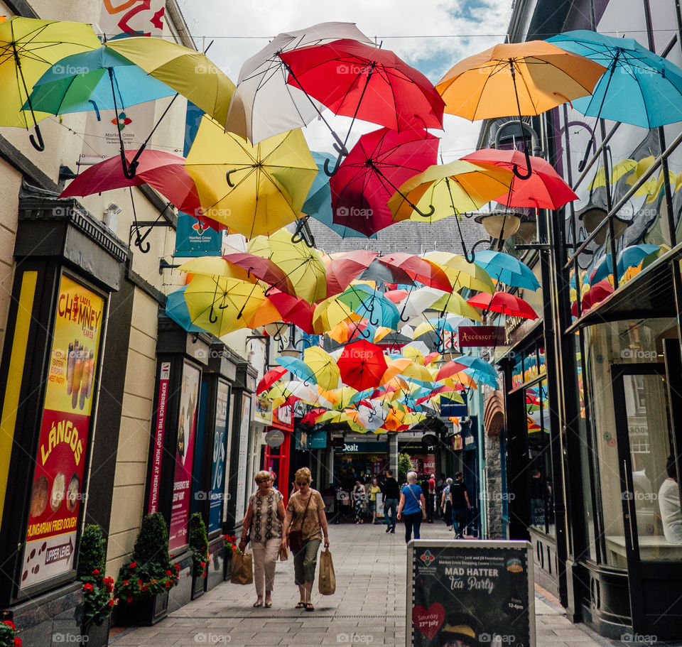 Floating Umbrellas