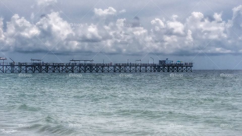 Florida fishing pier. This is a fishing pier located on Redington Beach, FL