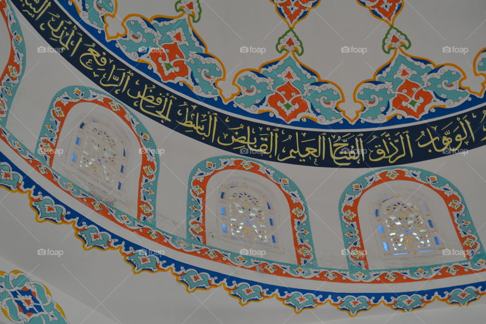 pattern inside a moské