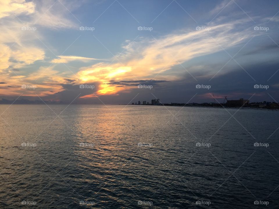 Sunset over Panama City Beach
