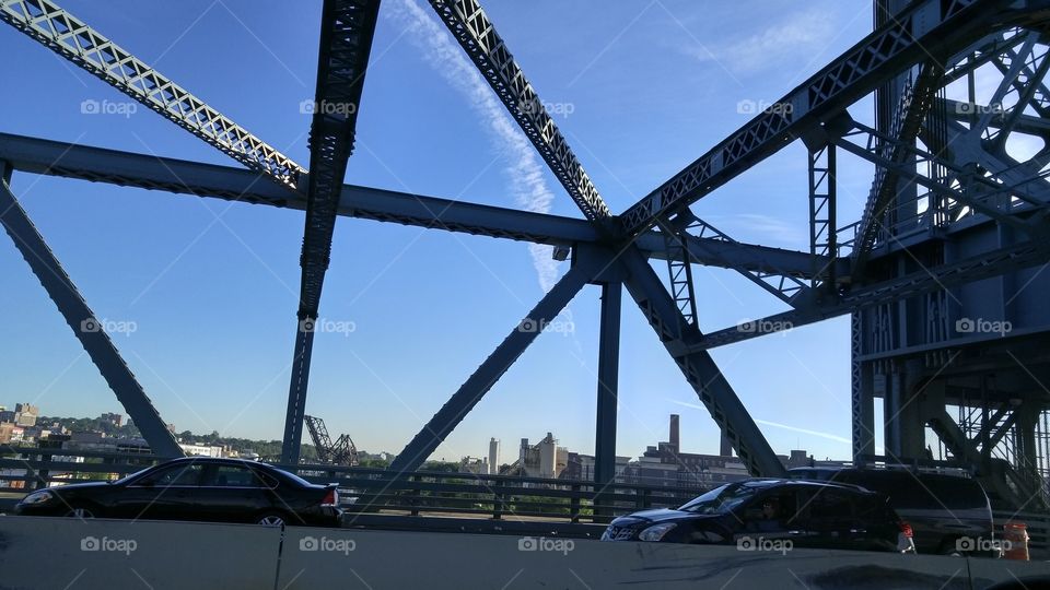 Bridge, City, Sky, Architecture, Transportation System