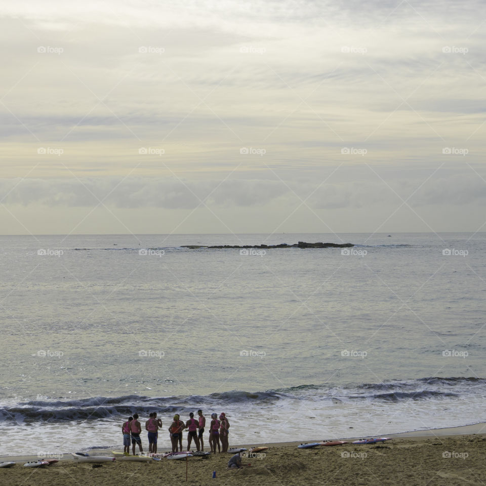 People at Coogee beach