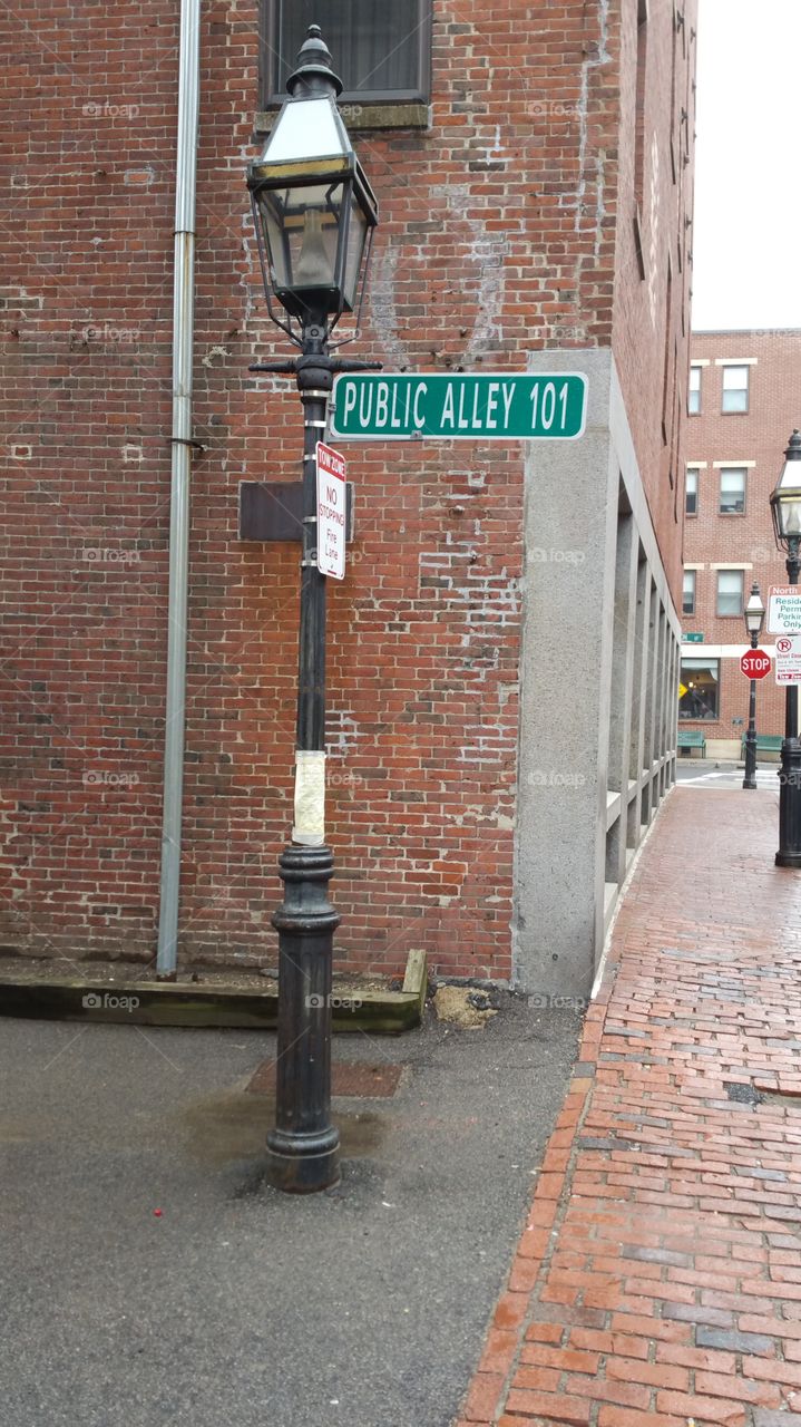 North End Boston Alley