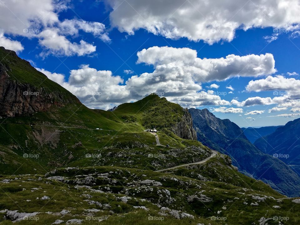 Road in the mountains 