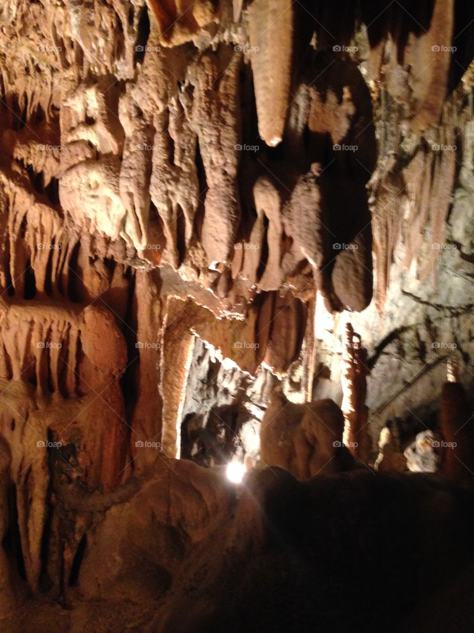 Rock formation in cave