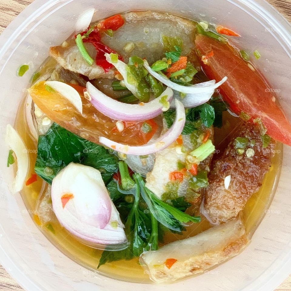 Thai salad snacks great for pairing with beer