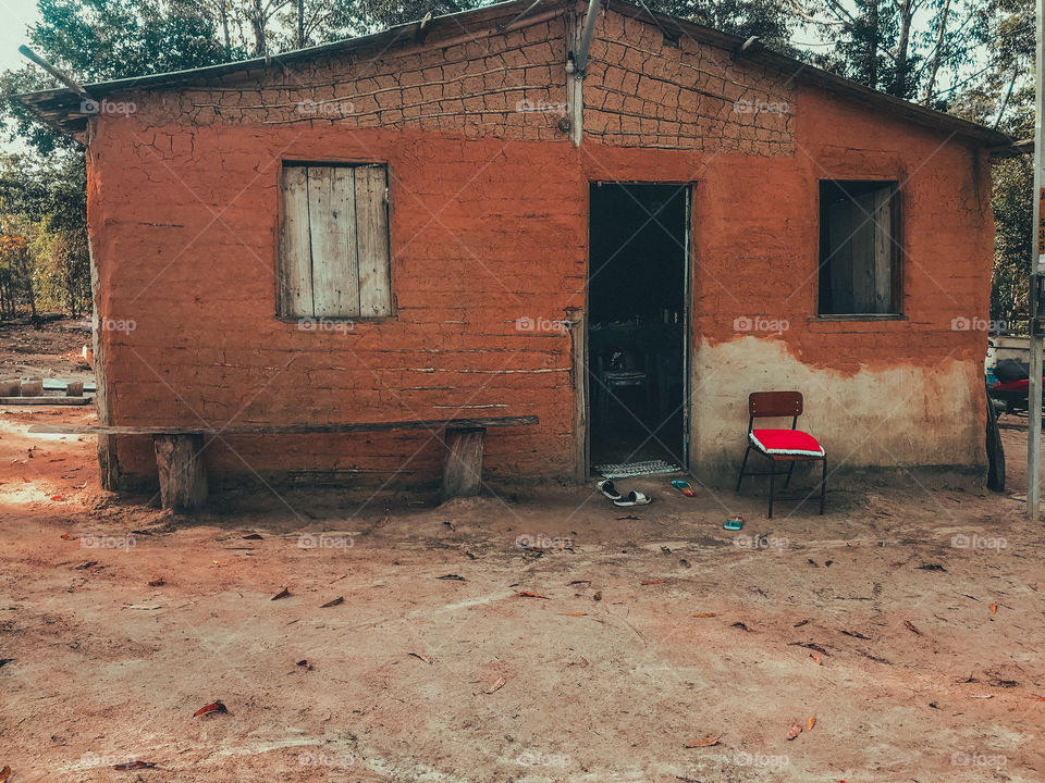 Clay house in the country