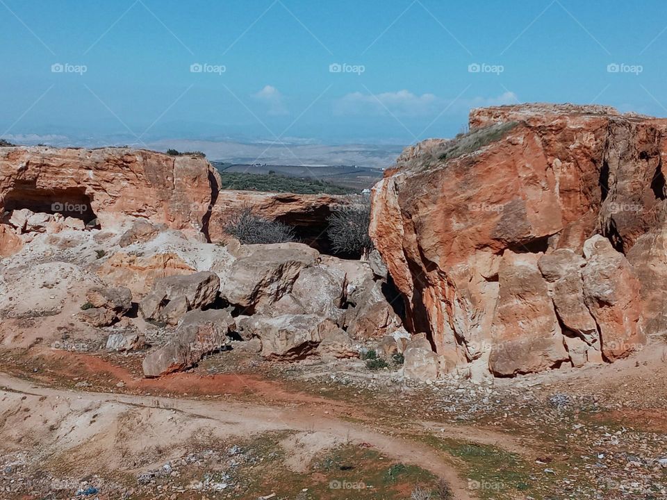 Ancien mountain caves