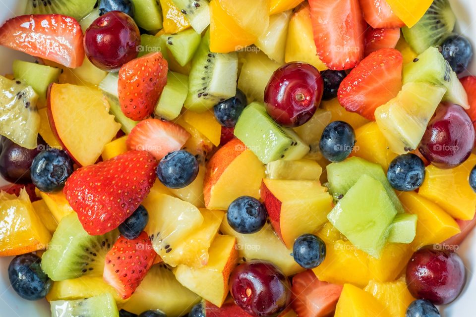 Closeup shot of fruit salad