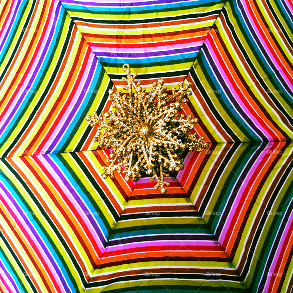 Striped umbrella 