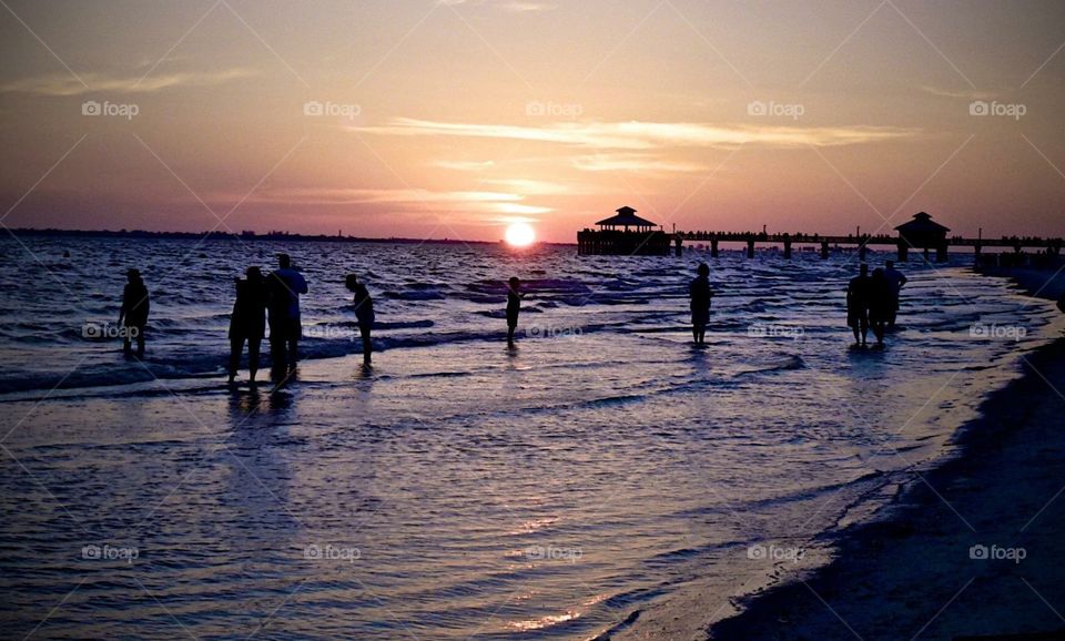 Sunset on Fort Myers Beach Florida