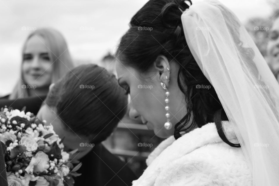 Veil, Wedding, People, Bride, Groom