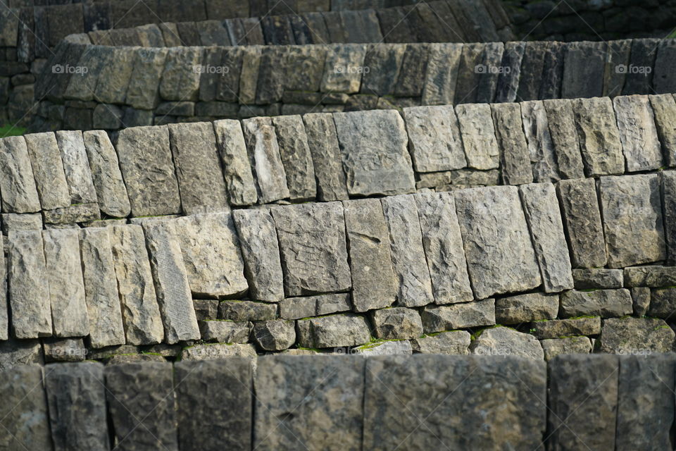 Repeating Rectangle Pattern In Stone Wall