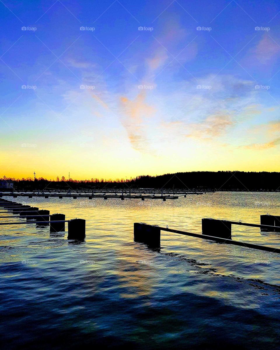 empty marina in october
