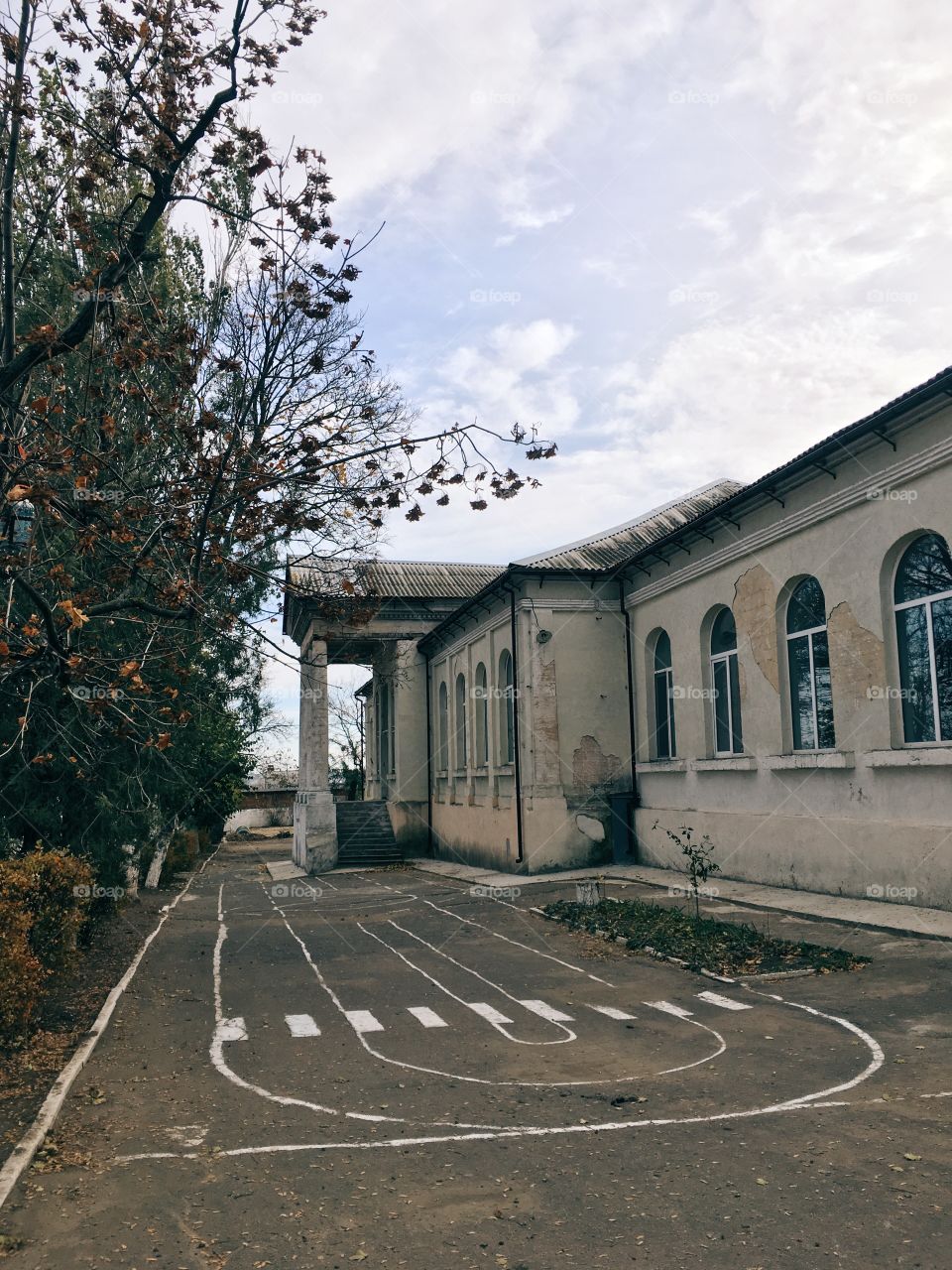 Old school in Mykolaiv, Ukraine.