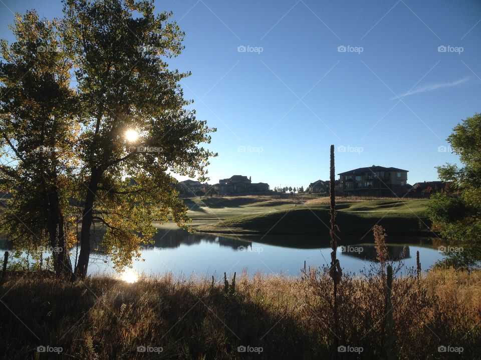 Sunrise on the pond