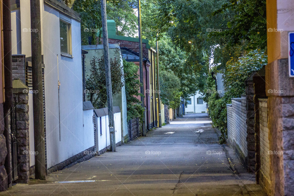 Empty alley