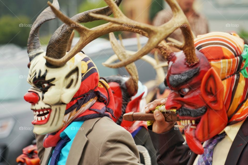 Colorful Devil Masks