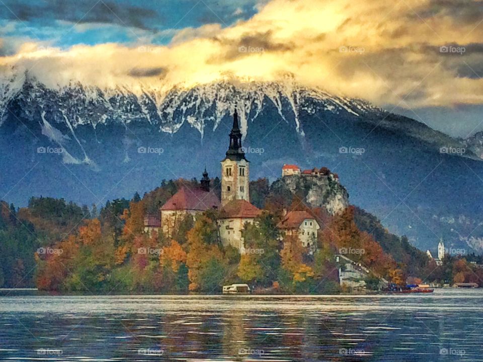 Lake Bled in autumn 