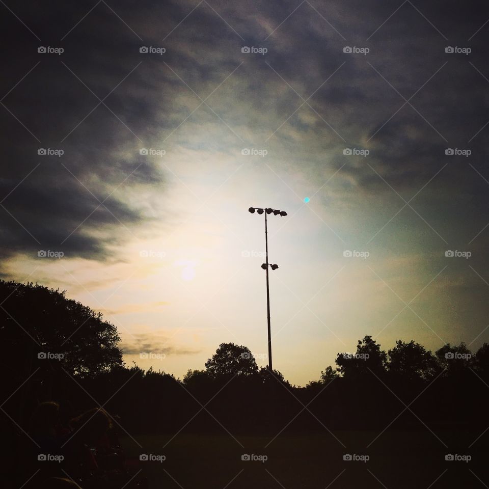 Silhouette, Sunset, Sky, Light, No Person