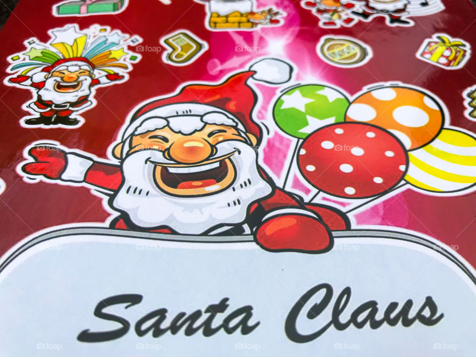 Santa clause in happy Xmas. 