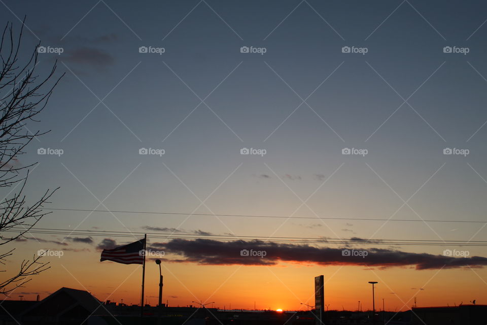 Gorgeous sunset in NE.USA