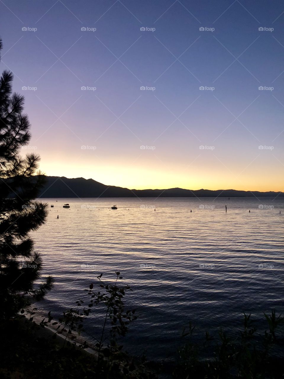Sunset on Lake Tahoe 