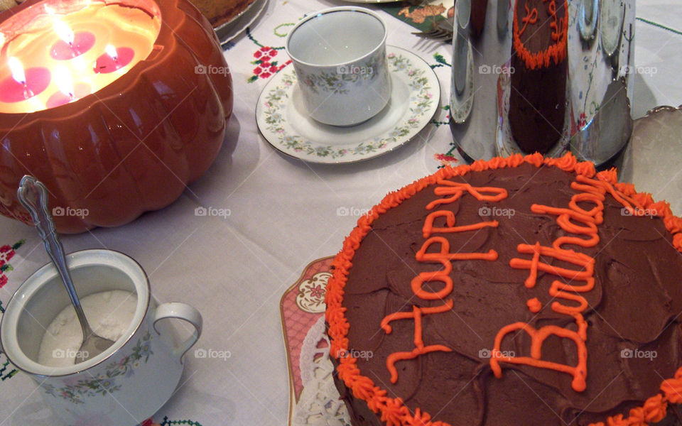 birthday cake happy coffee by teresanto