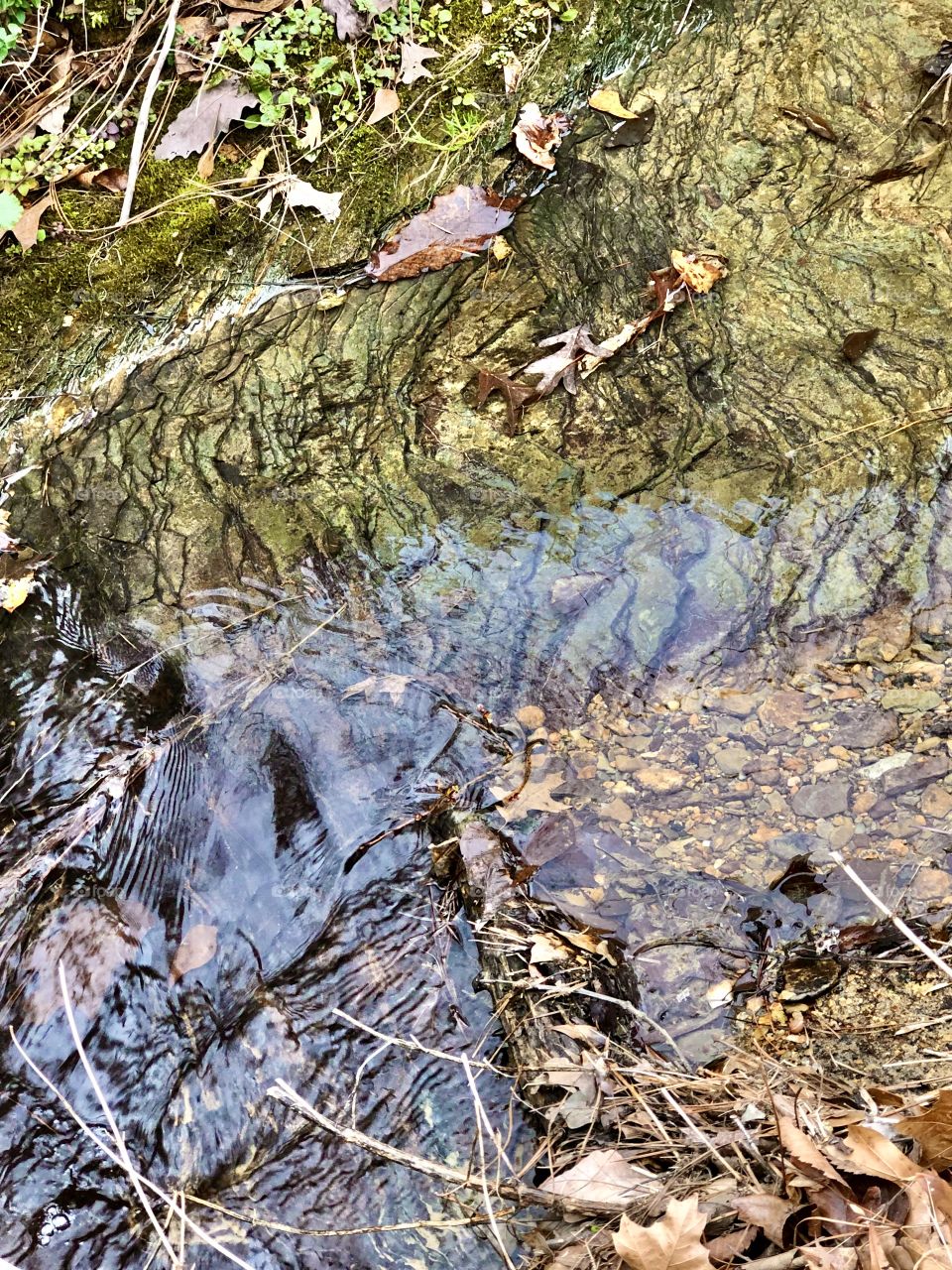 Surface and stream bed