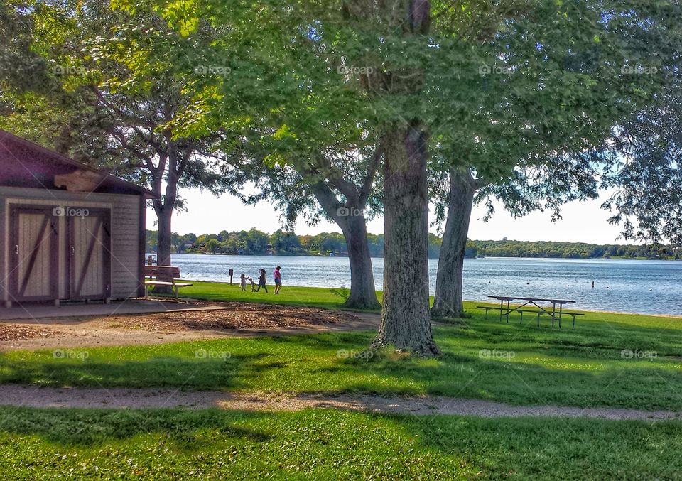 Nature. Family Fun by the Lake