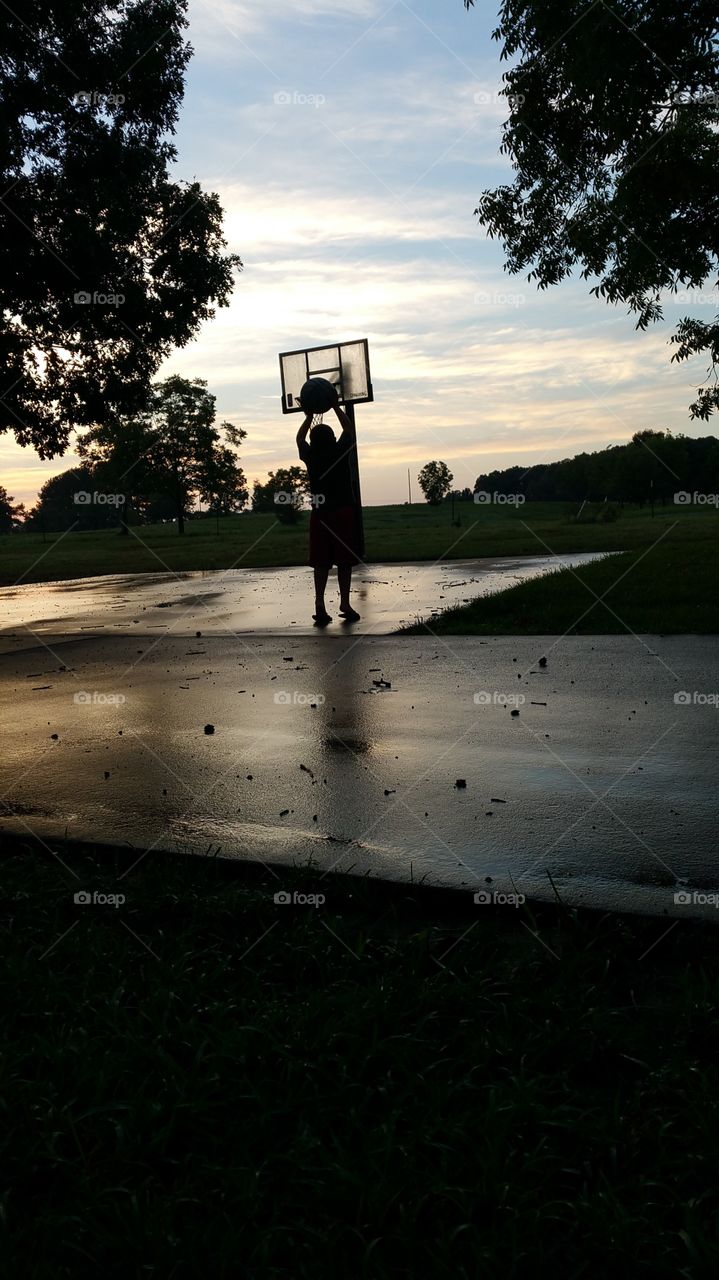Golf, People, Landscape, Shadow, Competition