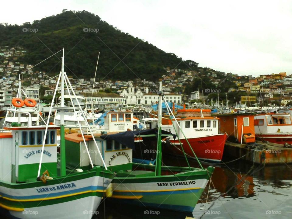 Boats in Angra dos Reis, Rio de Janeiro, Brazil