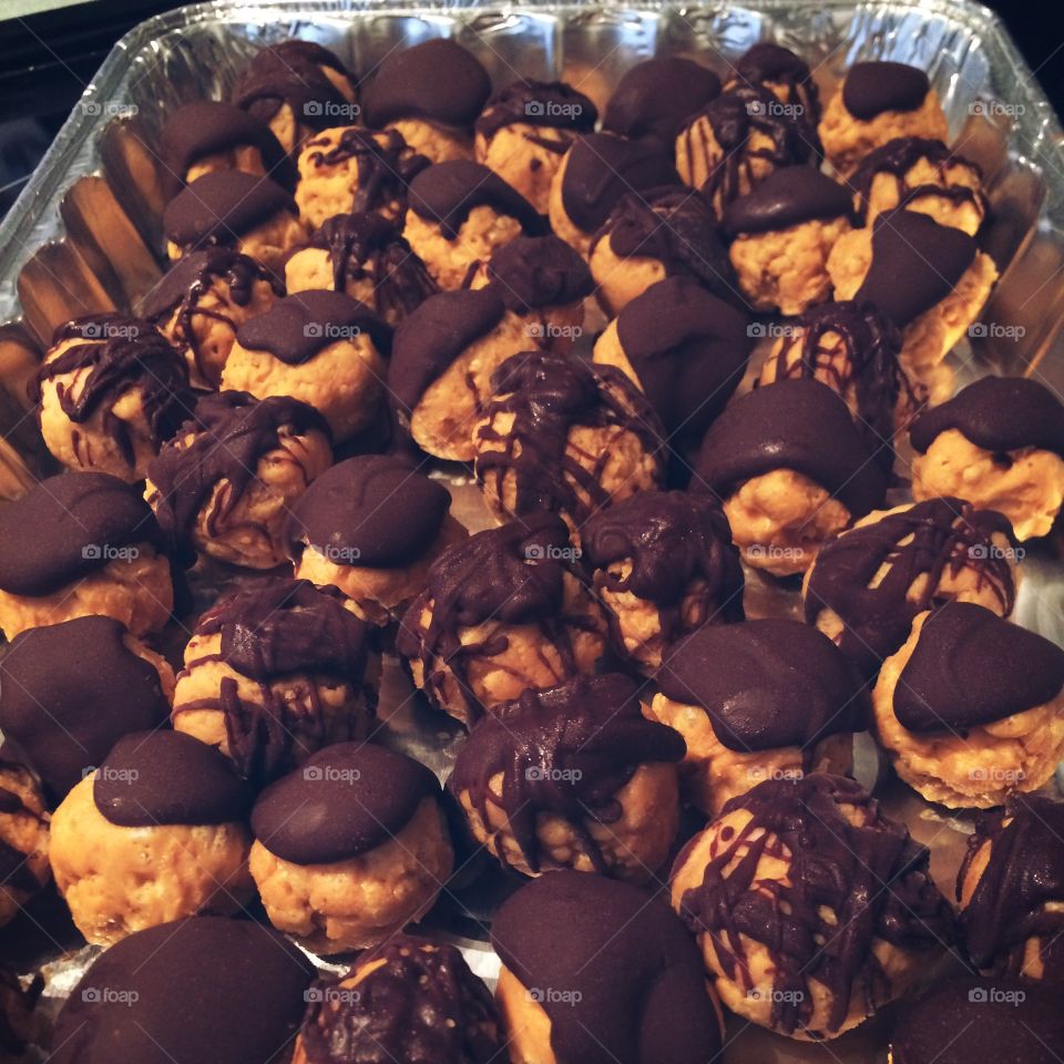 Peanut butter balls.