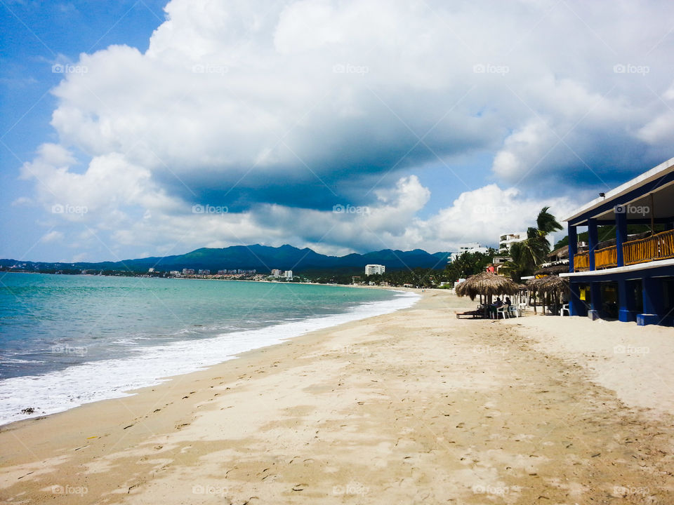 Bucerias beach. almost empty Bucerias beach