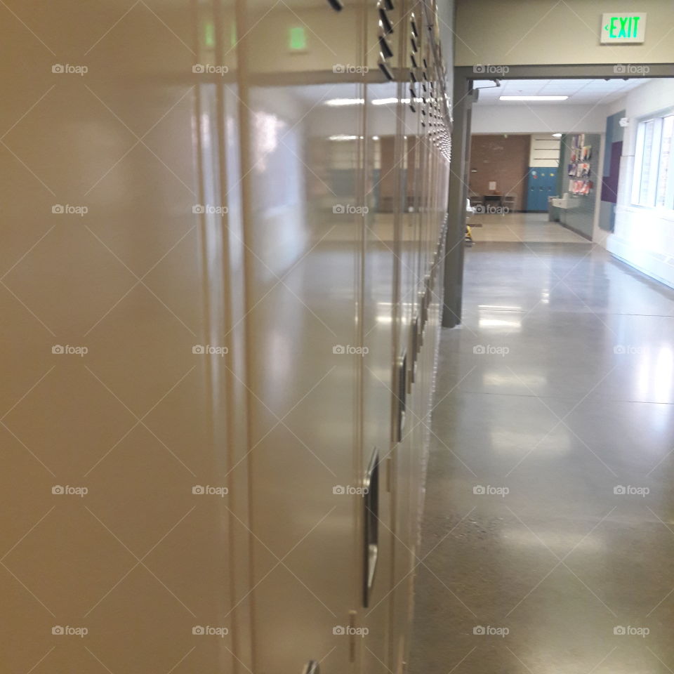 hallway in school
