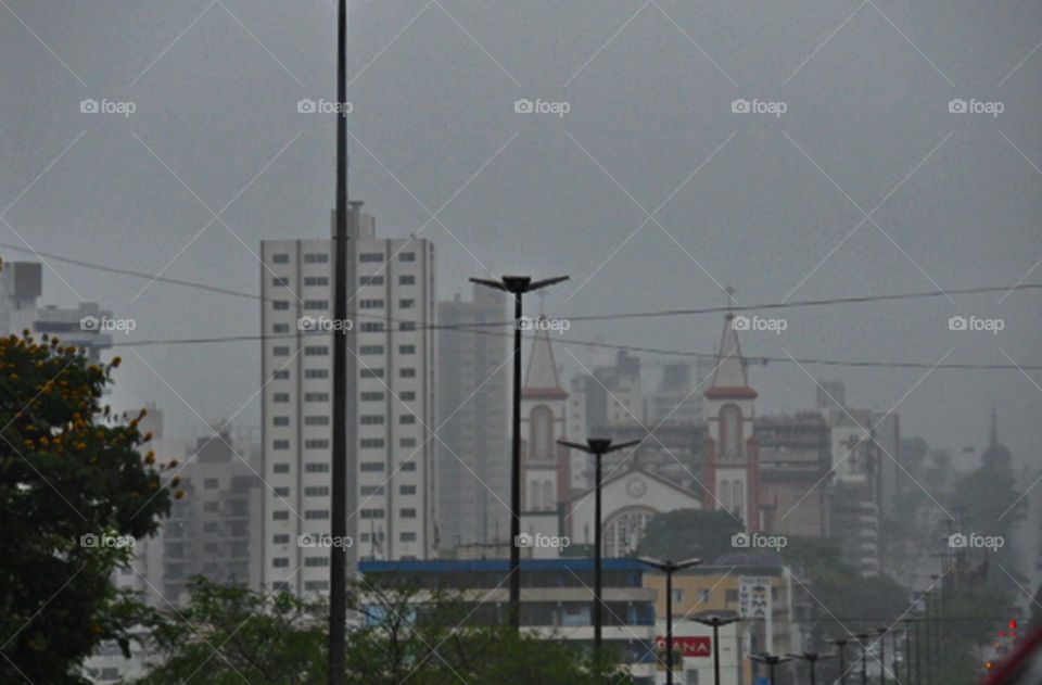 neblina na cidade