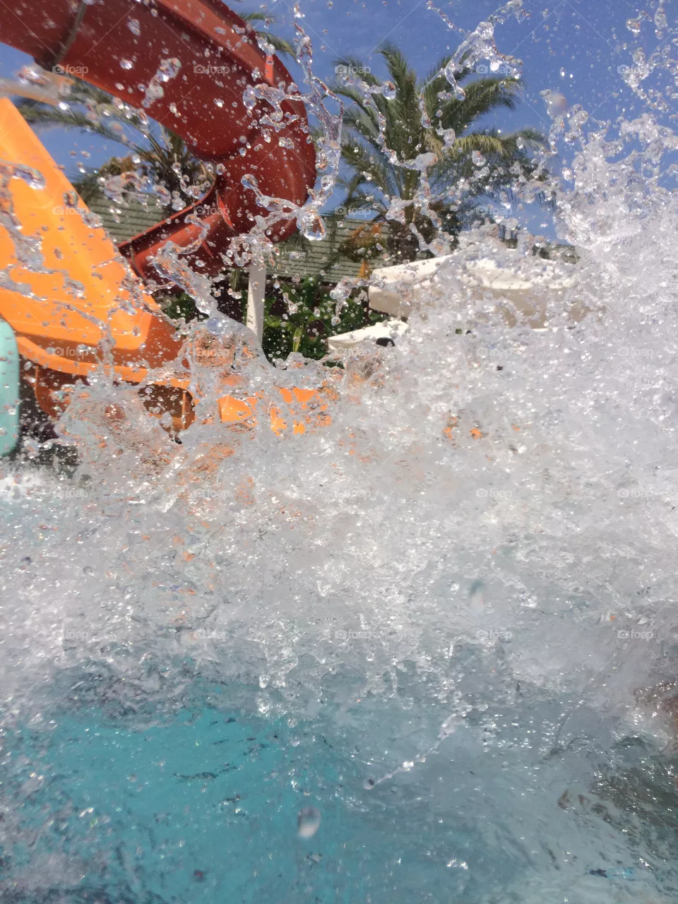 spray of water