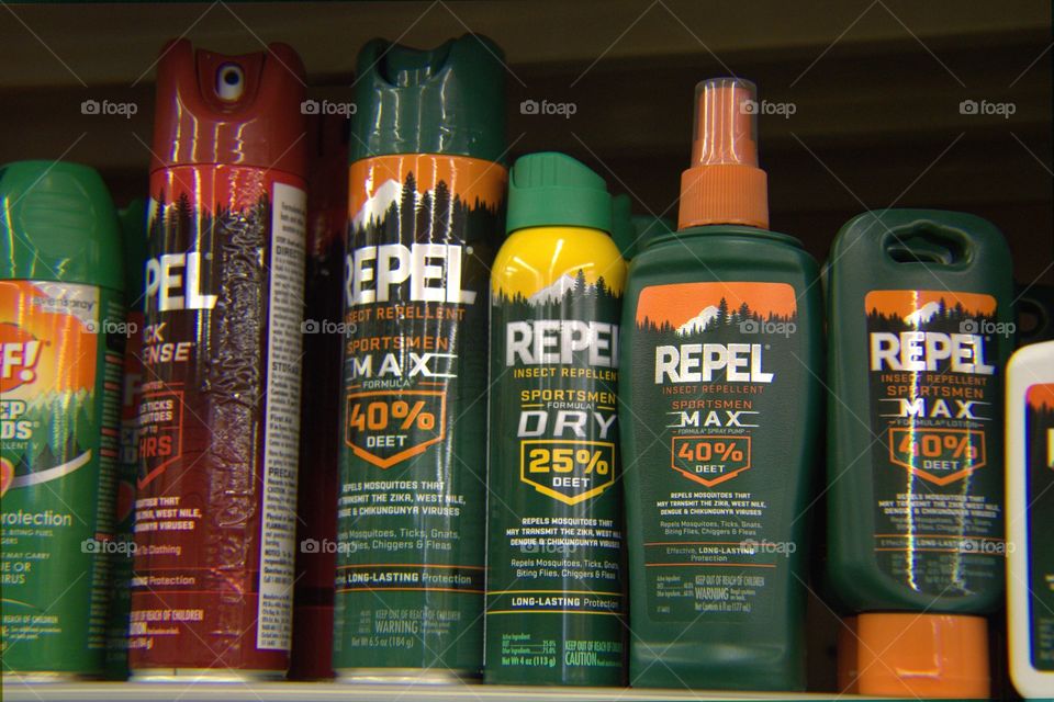 Cans of Biting Insect Repellent