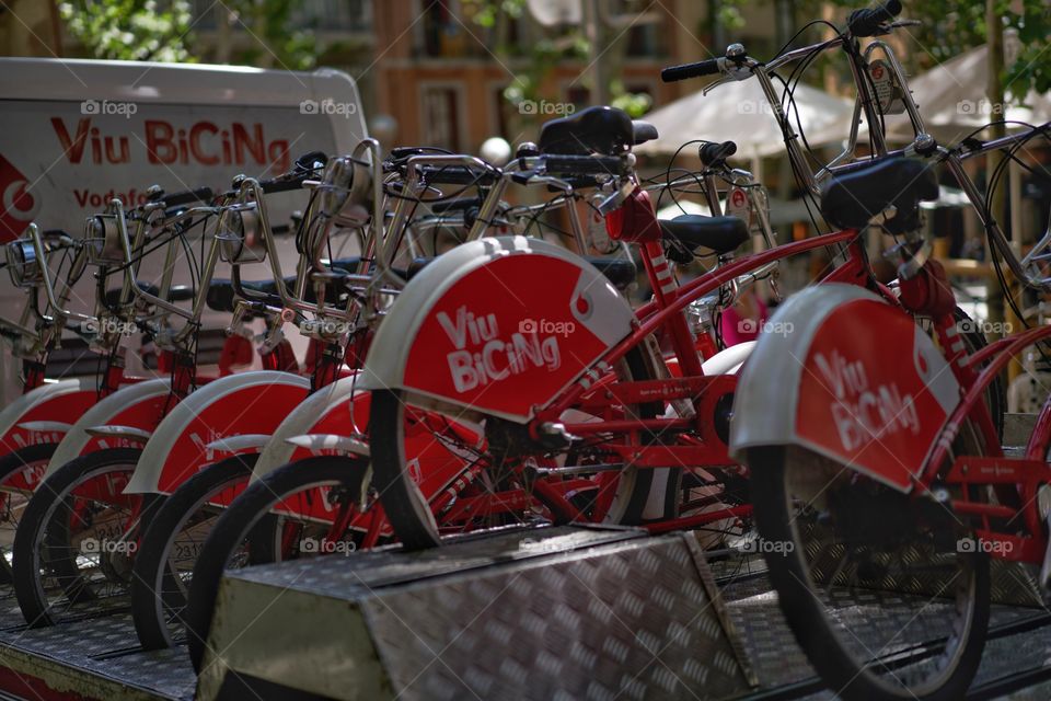 Truck full of bicycles