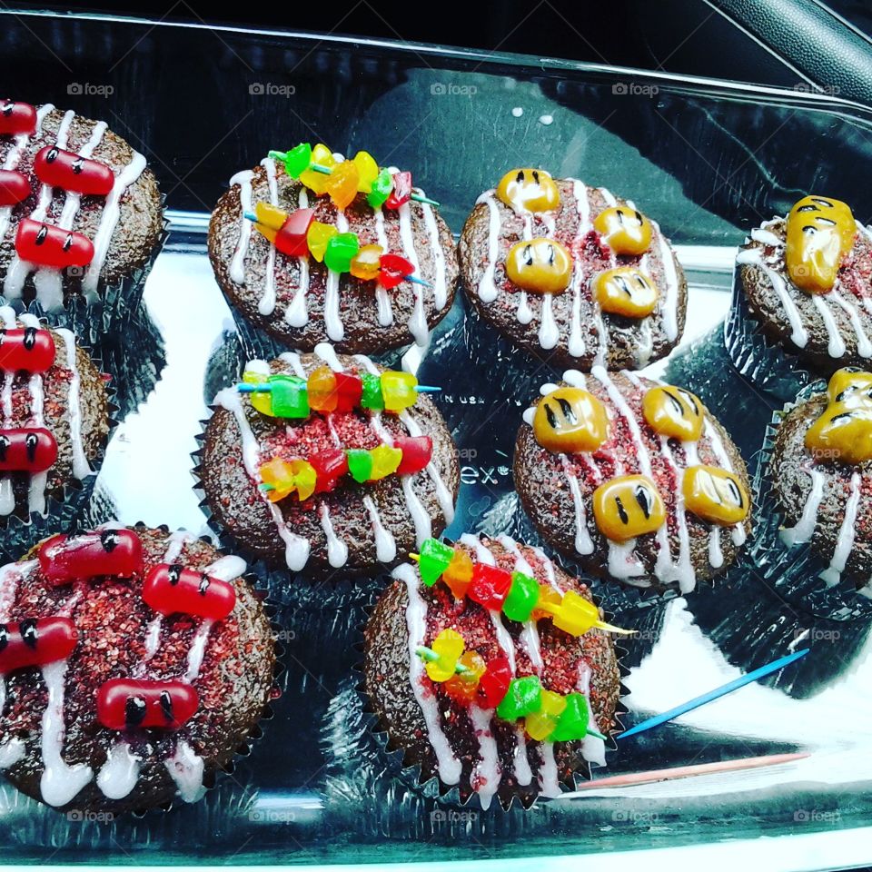 Grill cupcakes